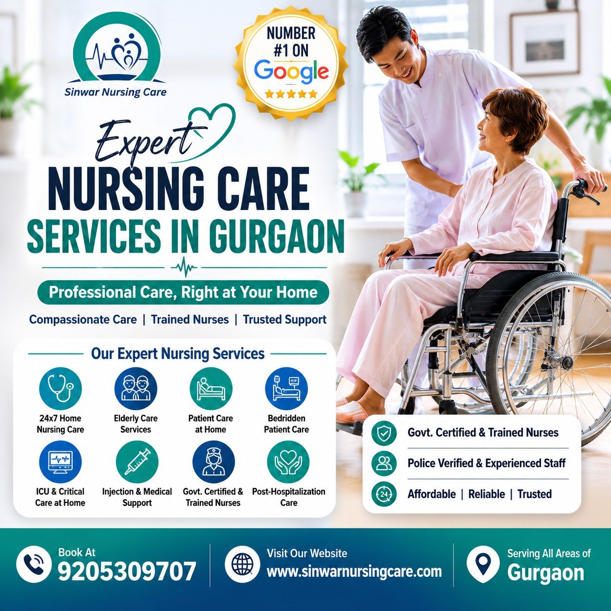 Expert Nursing Care Services in Gurgaon – Trusted Home Healthcare with Professional Support