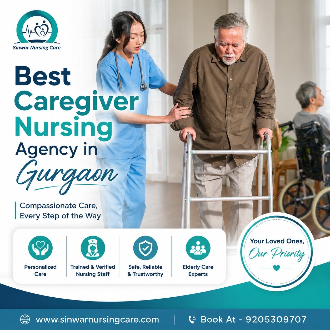 Best Caregiver Nursing Agency in Gurgaon – Trusted Home Care Services for Your Loved Ones