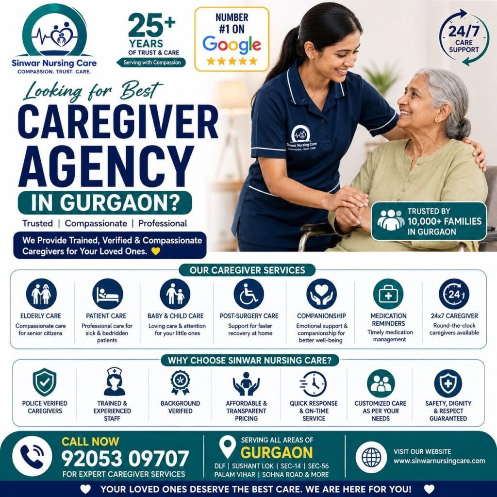 Looking for the Best Caregiver Agency in Gurgaon?