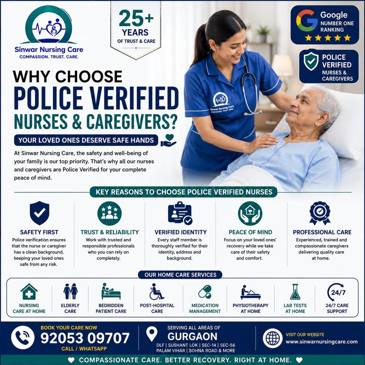 Why Choose Police-Verified Nurses & Caregivers?